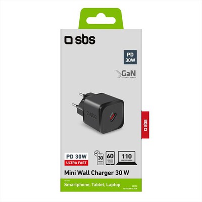 SBS - Carica batterie TETRGAN1C30W-Nero