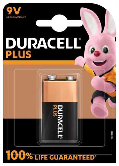 DURACELL - DURACELL PLUS 100TRANS.(9V), 1 PILA BLISTER MN1604 - 