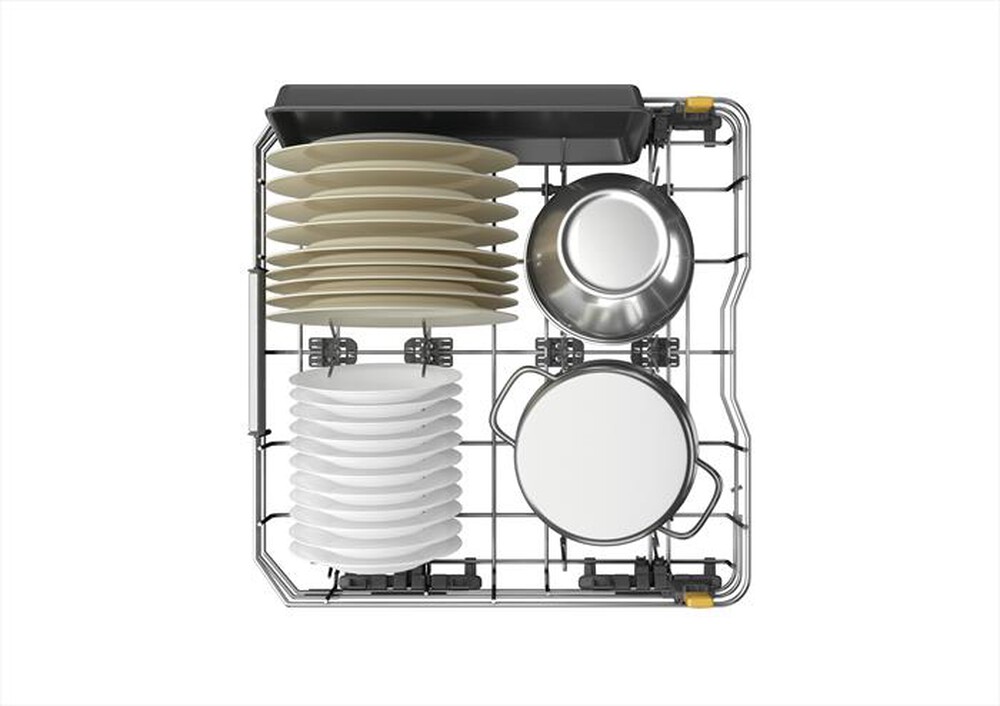 "WHIRLPOOL - Lavastoviglie MAXISPACE W7F HS41 X Classe C 15 cop-Stainless steel"