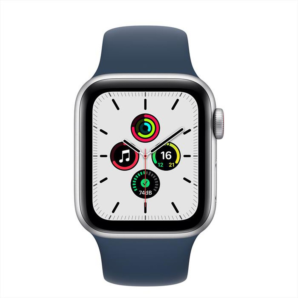 "APPLE - Watch SE GPS+Cellular 40mm Alluminio Argento-Cinturino Sport Azzurro"