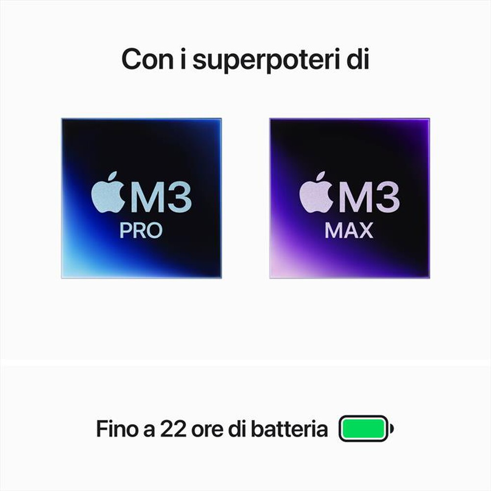 "APPLE - MACBOOK PRO 16'' M3 PRO CORE 12 CPU 18 GPU 18GB-Nero Spaziale"