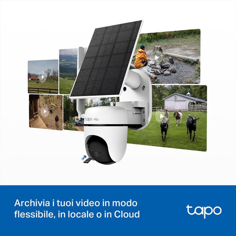 Immagine del prodotto TP-LINK - SOLAR-POWERED PAN/TILT 4G LTE SECURITY CAMERA KIT-Bianco