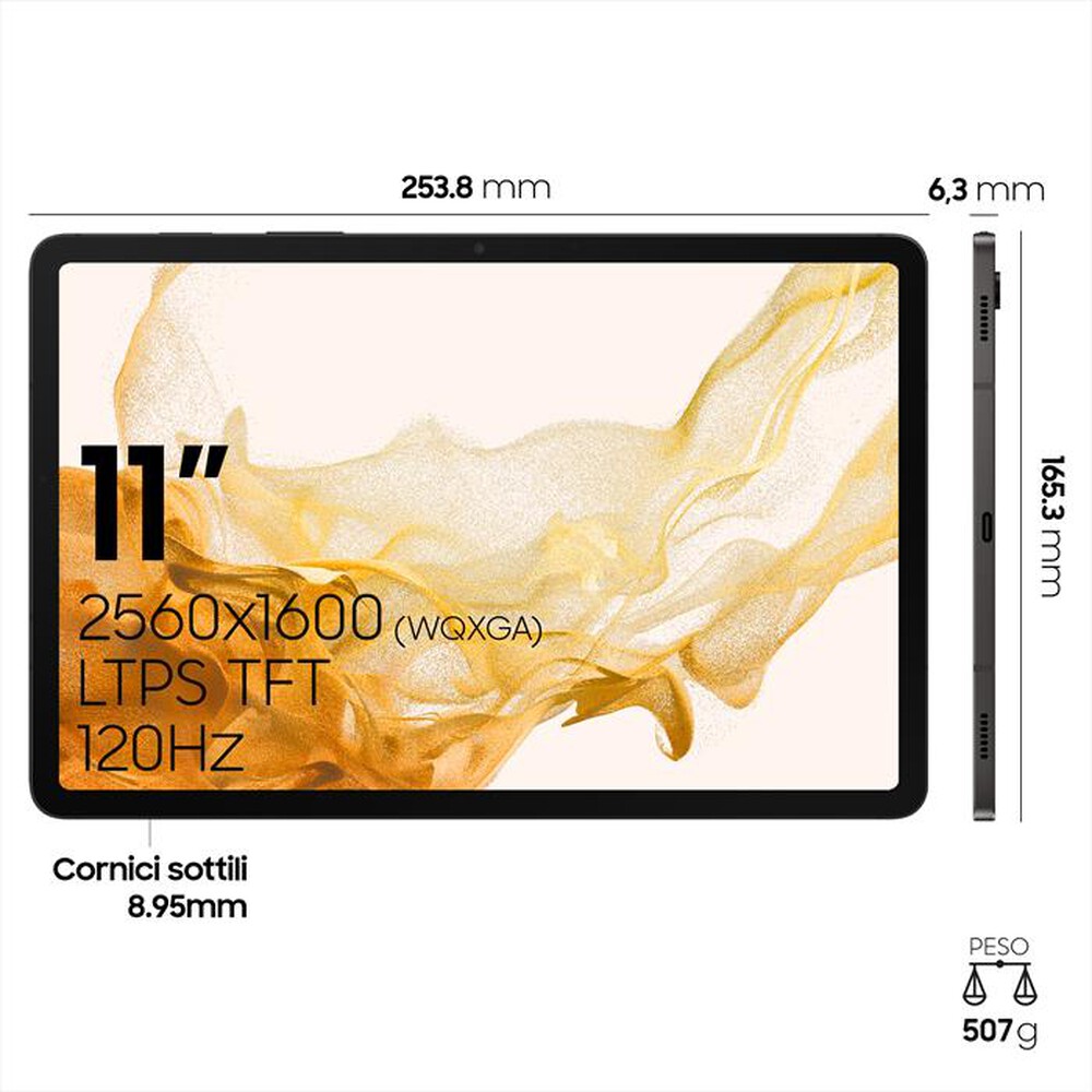 "SAMSUNG - GALAXY TAB S8 5G 128GB-Graphite"