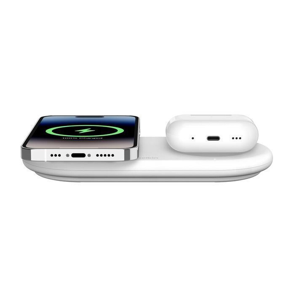 "BELKIN - TAPPETINO DI RICARICA WIRLESS MAGNETICO 2IN1 15W-Bianco"