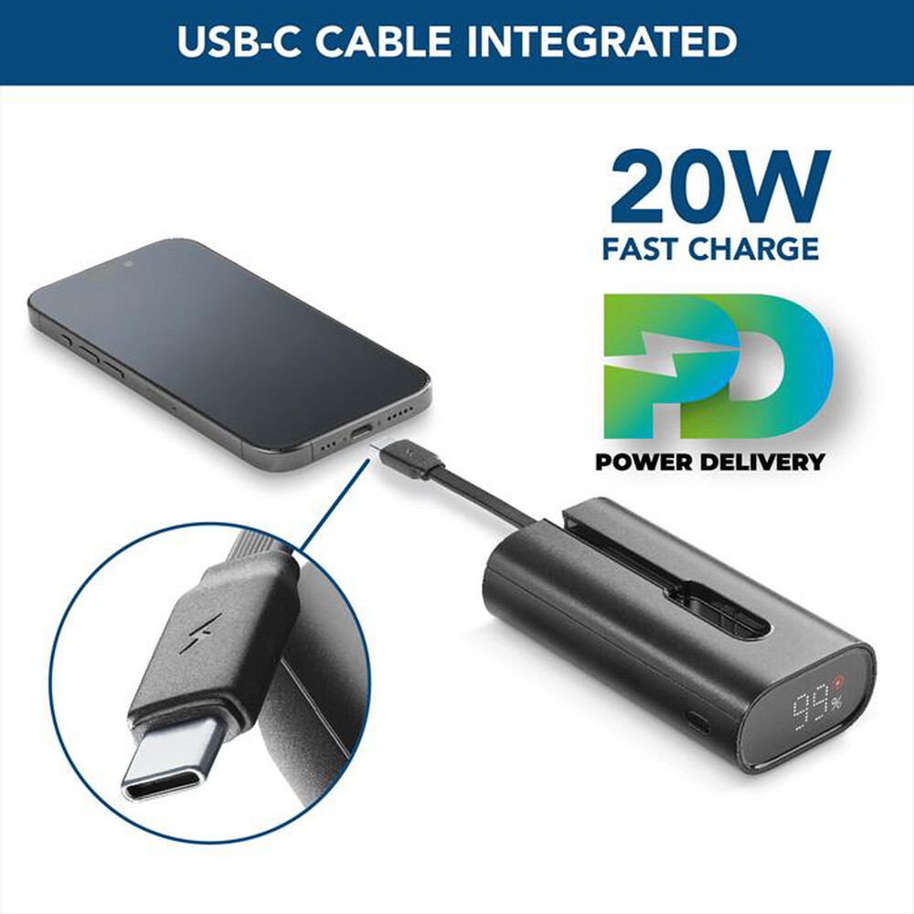Immagine del prodotto CELLULARLINE - Batteria portatile LINC-C-Grigio