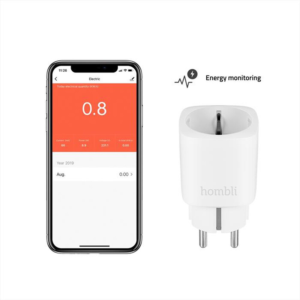 "HOMBLI - Smart Socket EU-Bianco"