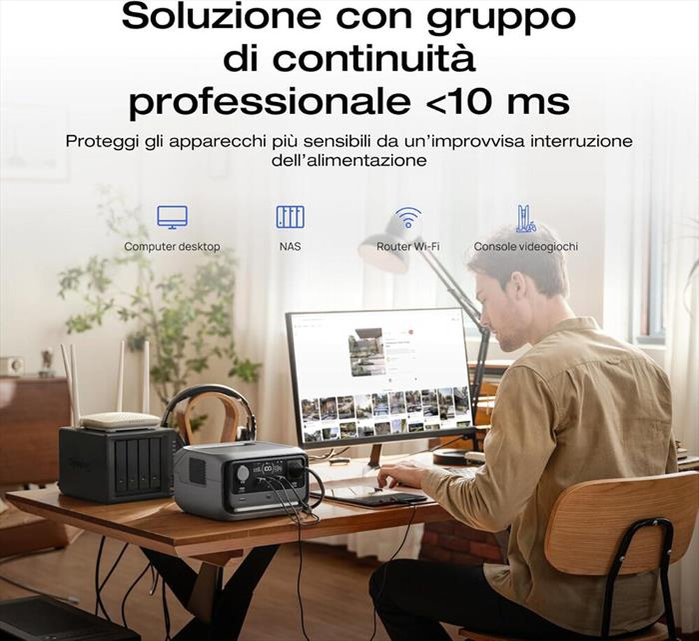 "ECOFLOW - RIVER 3 PLUS-Nero"