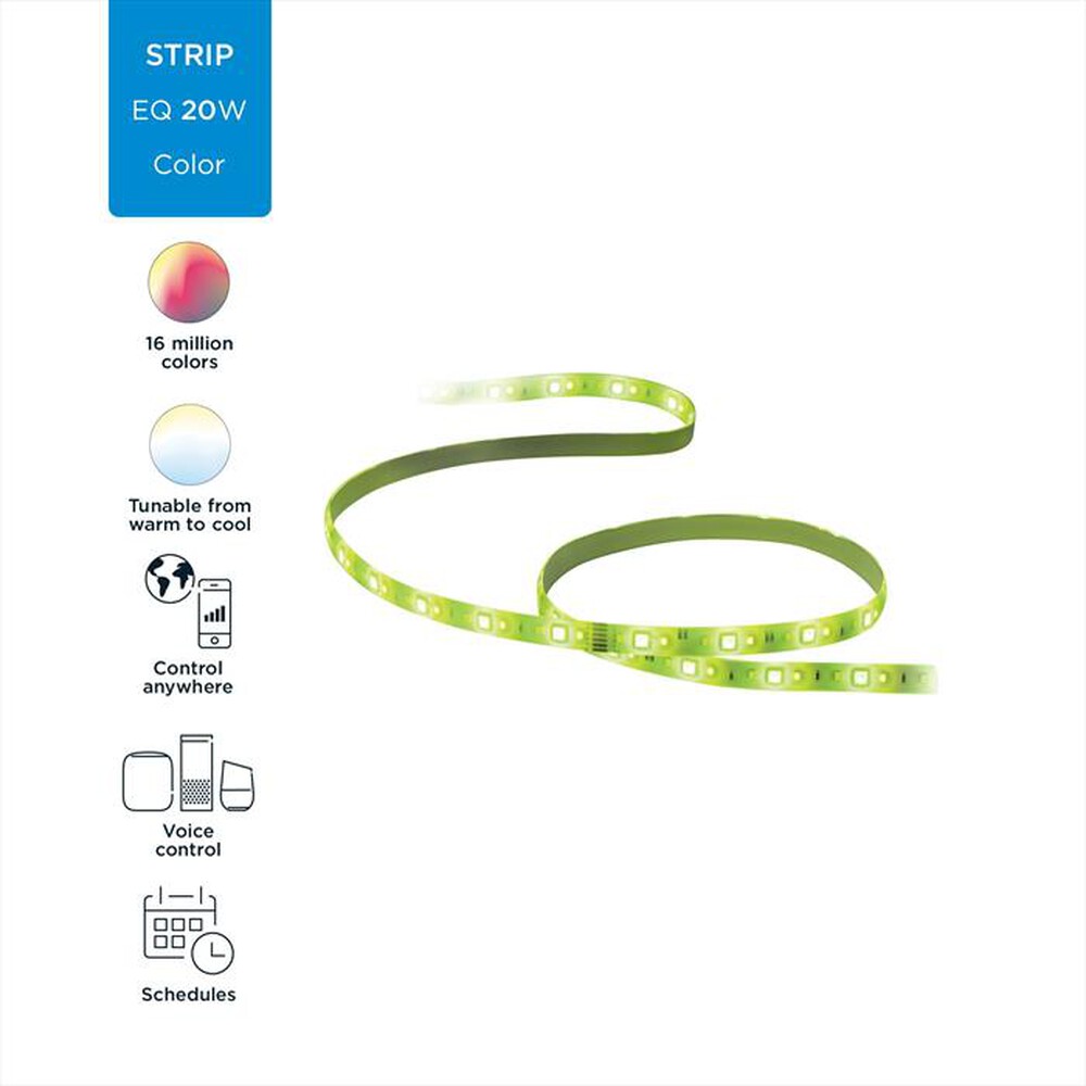 "WIZ - COLOR STARTERKIT LIGHTSTRIP 2M-Luce bianca e colorata"