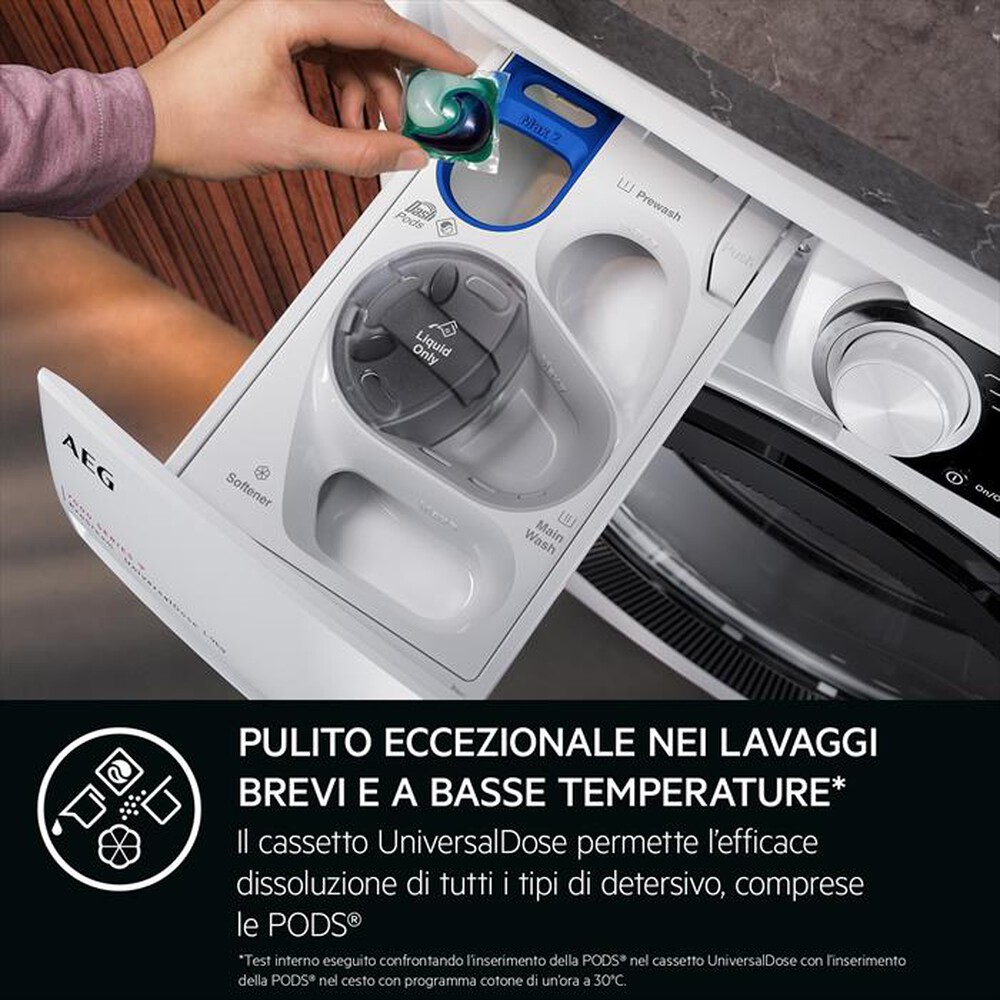 "AEG - Lavatrice LR7FH104VY 10 Kg Classe A-Bianco"