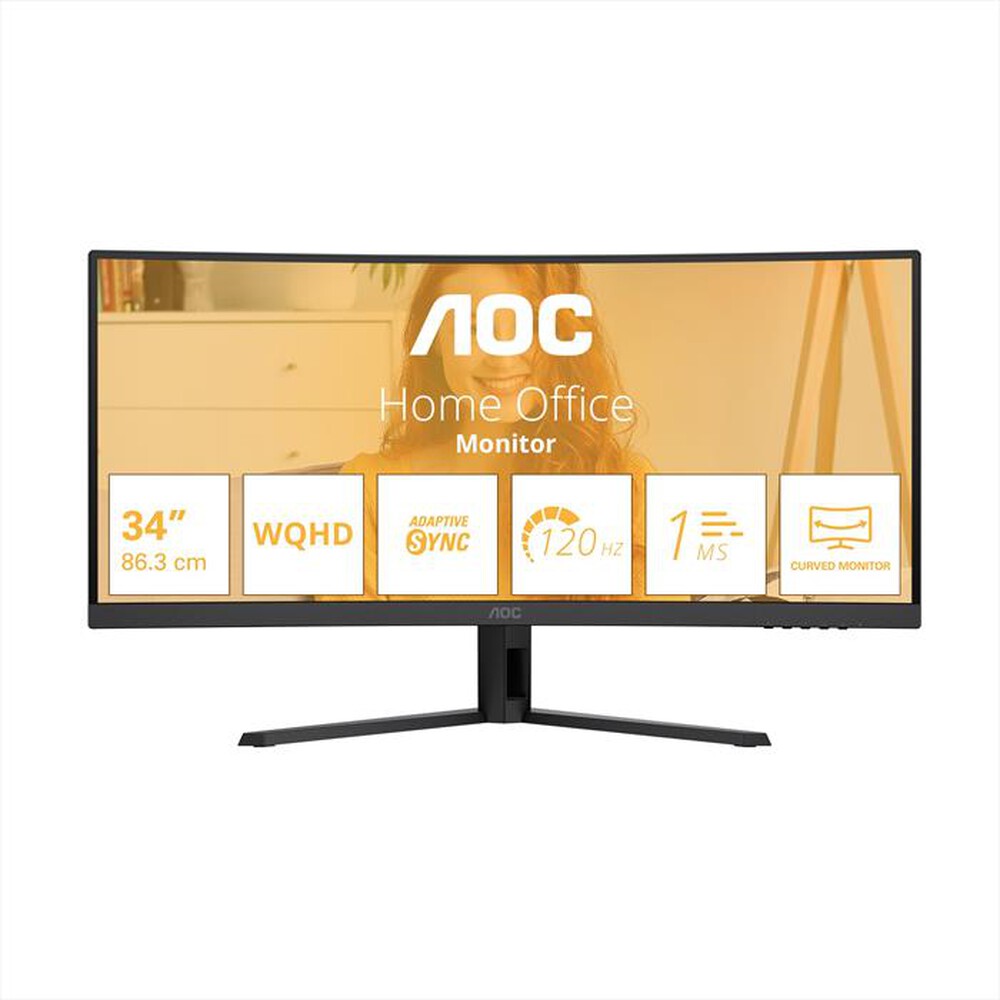 Immagine del prodotto AOC - Monitor LCD 34" CU34B3E-NERO