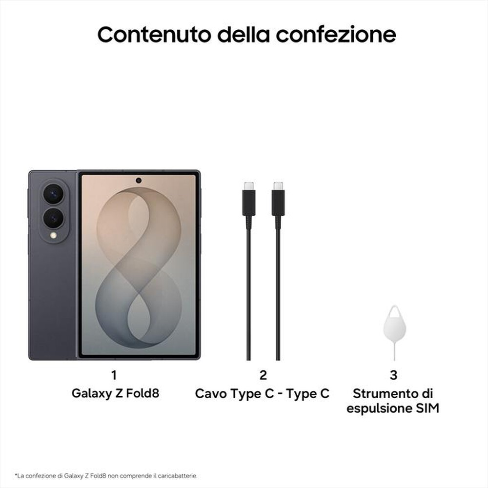 Immagine del prodotto SAMSUNG - Galaxy Z Fold8 12+256GB-Graphite