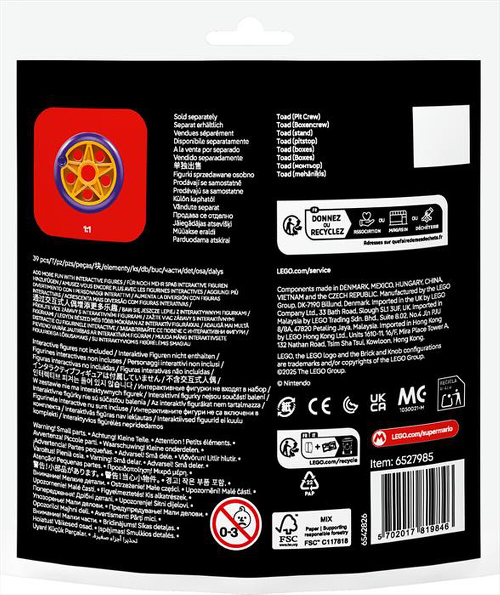 Immagine del prodotto LEGO - RECRUITMENT BAGS Mario Kart: Toad (pit stop) 30702