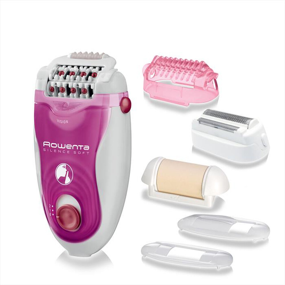 "ROWENTA - EP5660 Silence Soft Epilatore-Bianco e rosa scuro"