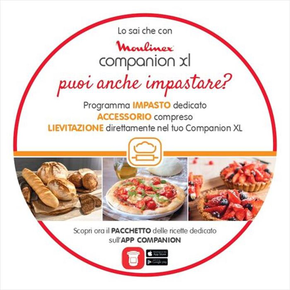 "MOULINEX - HF8098 Companion XL Robot da Cucina Multifunzione"