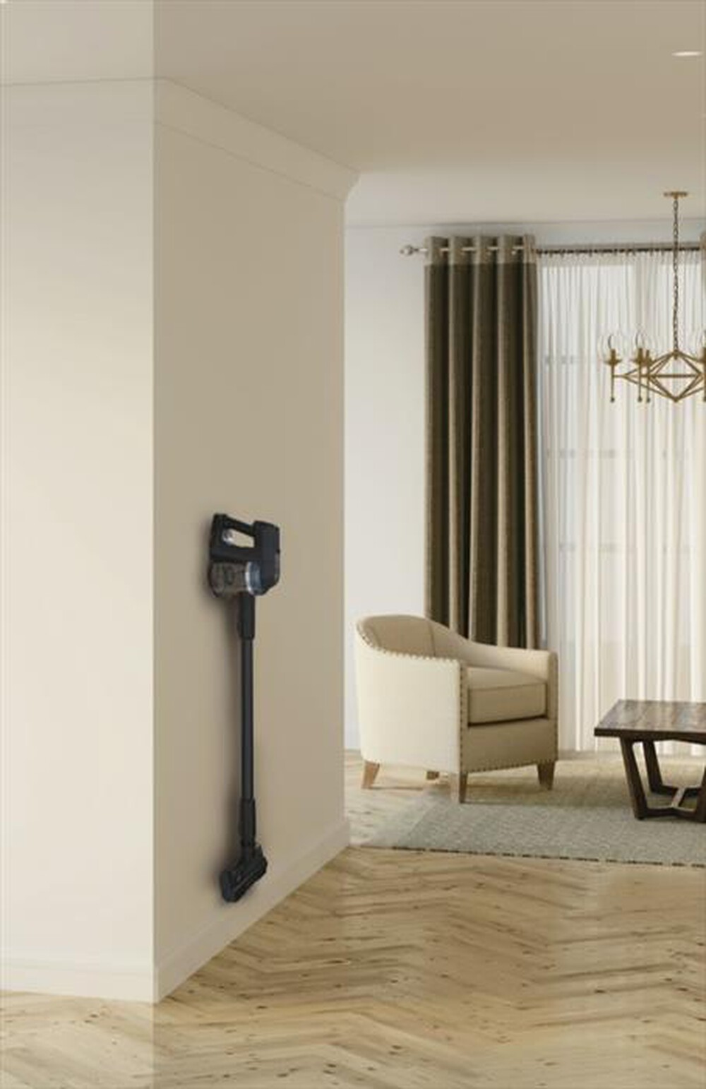"HOOVER - Aspirapolvere ricaricabile HF401P 011-Nero, Argento"