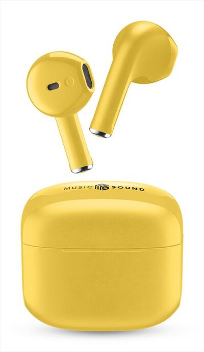 MUSIC SOUND - Auricolare bluetooth TWS SWAG MS-Giallo