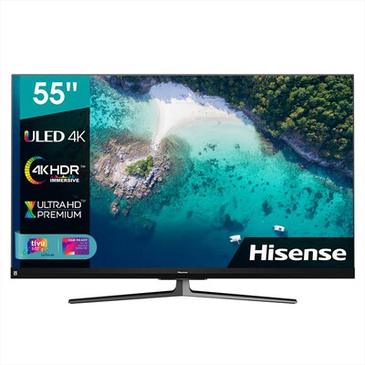 HISENSE - Smart Tv Full Array ULED 4K UHD 1000nit 55" 55U82GQ-Dark Grey Metal