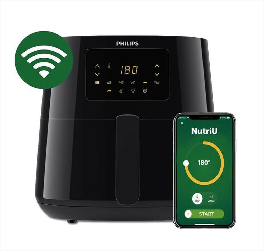 Immagine del prodotto PHILIPS - Friggitrice ad aria AIRFRYER XL CONNESSA HD9280/70-NERA