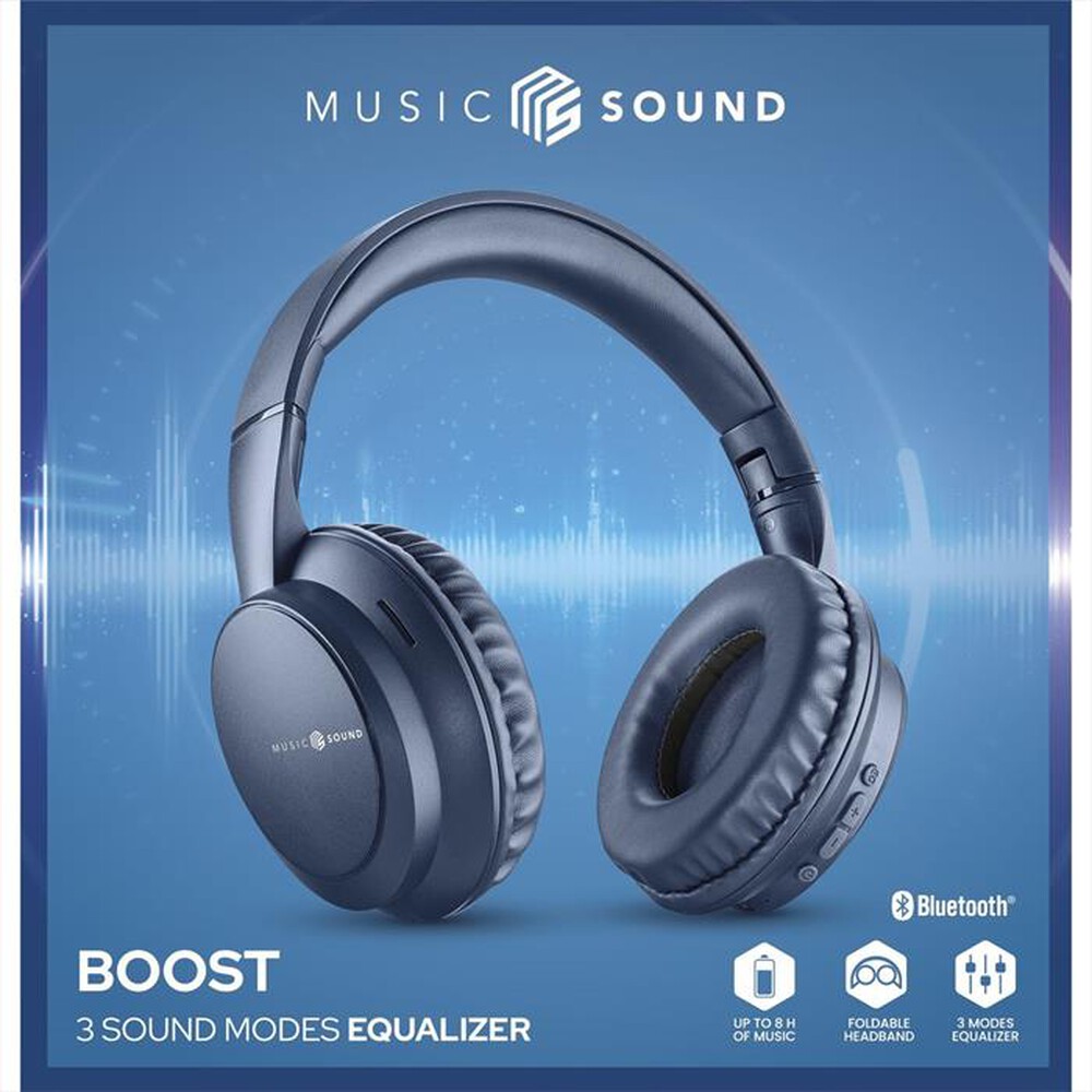 Immagine del prodotto MUSIC SOUND - Cuffie a padiglione chiuso BOOST-Blue