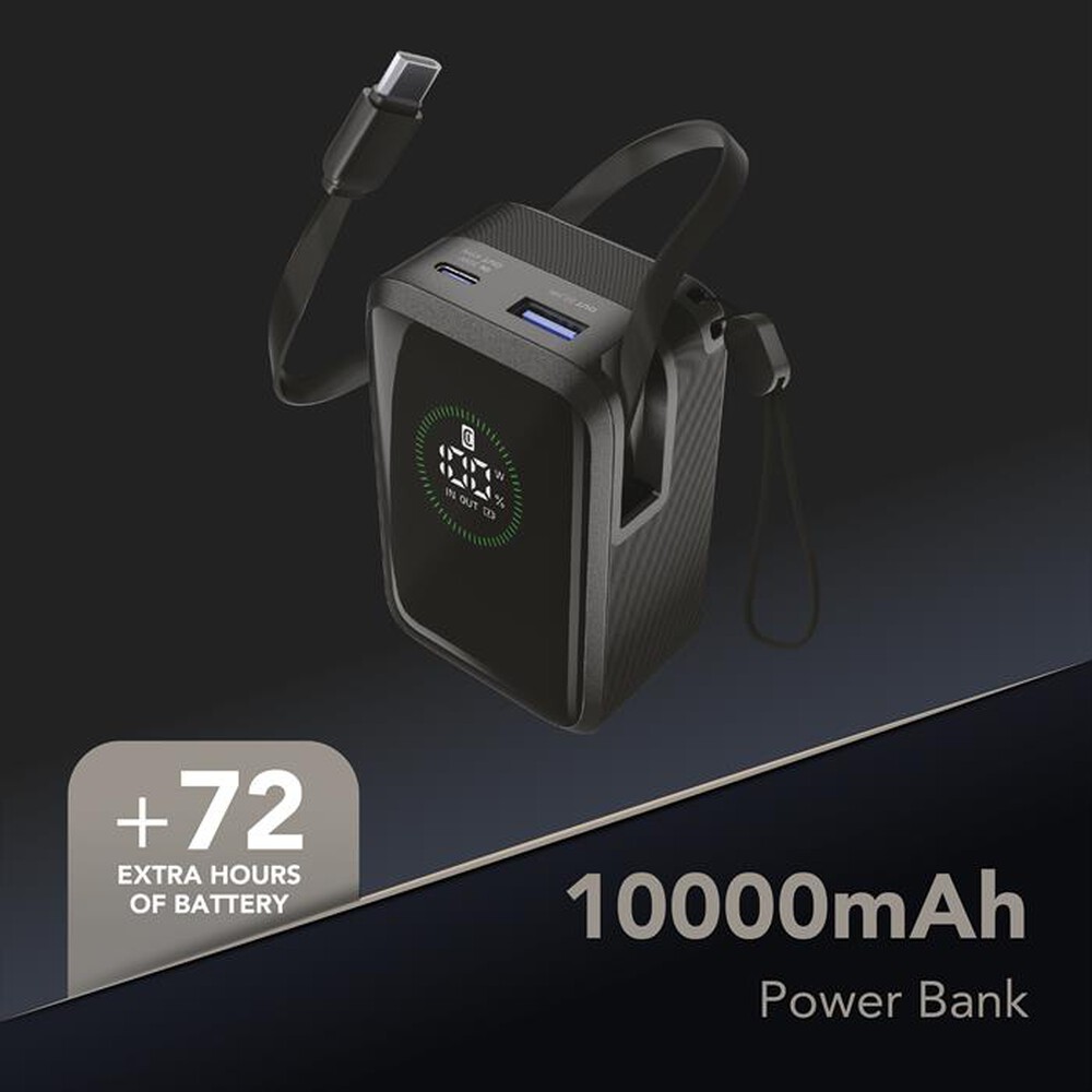 Immagine del prodotto CELLULARLINE - POWER BANK ROLLER 10000-Nero