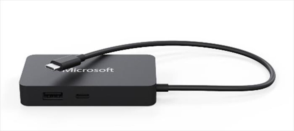 "MICROSOFT - MICROSOFT USB-C TRAVEL HUB-Black"