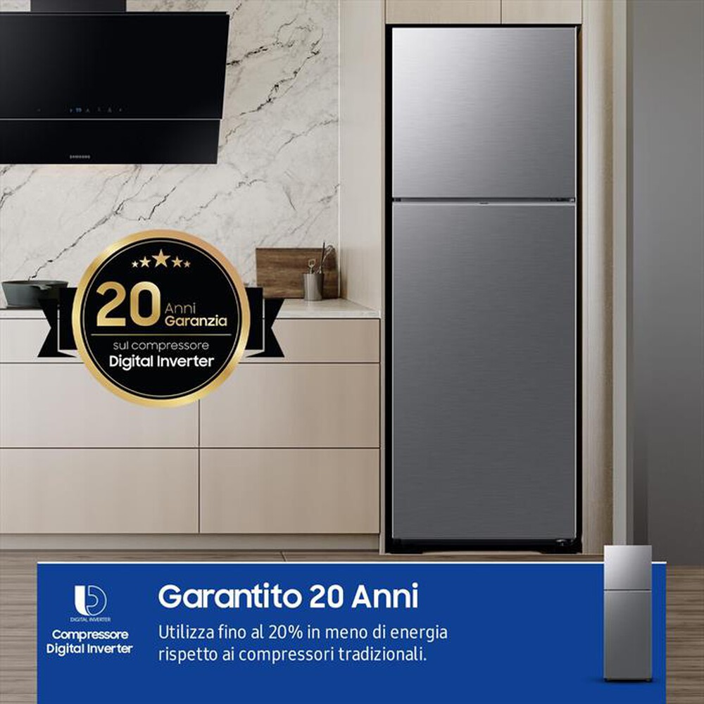 Immagine del prodotto SAMSUNG - Frigorifero 2 porte RT35CG5644S9ES Classe E 348 lt-METAL INOX