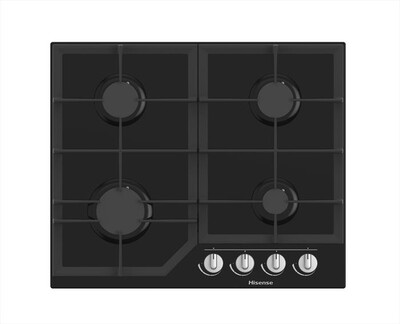 HISENSE - Piano cottura a gas GG643B 60 cm-Vetro nero