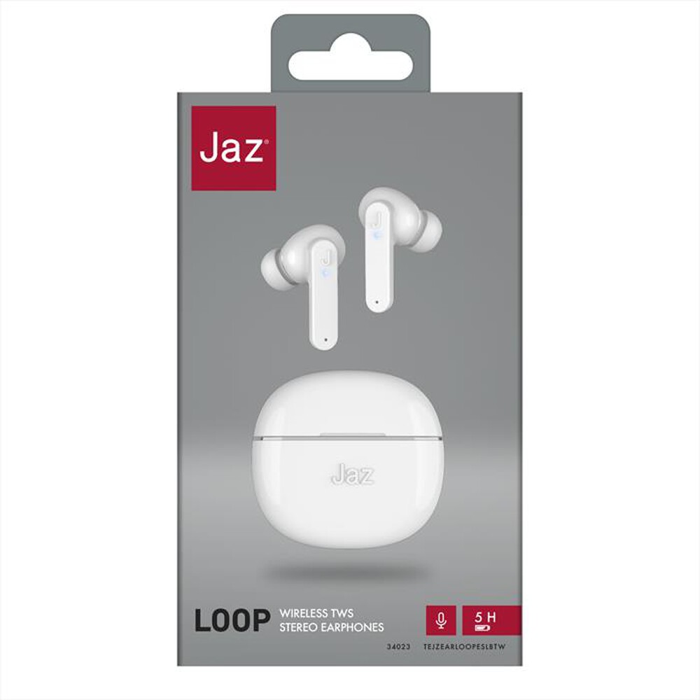 "SBS - Auricolare Bluetooth TEJZEARLOOPESLBTW-Bianco"