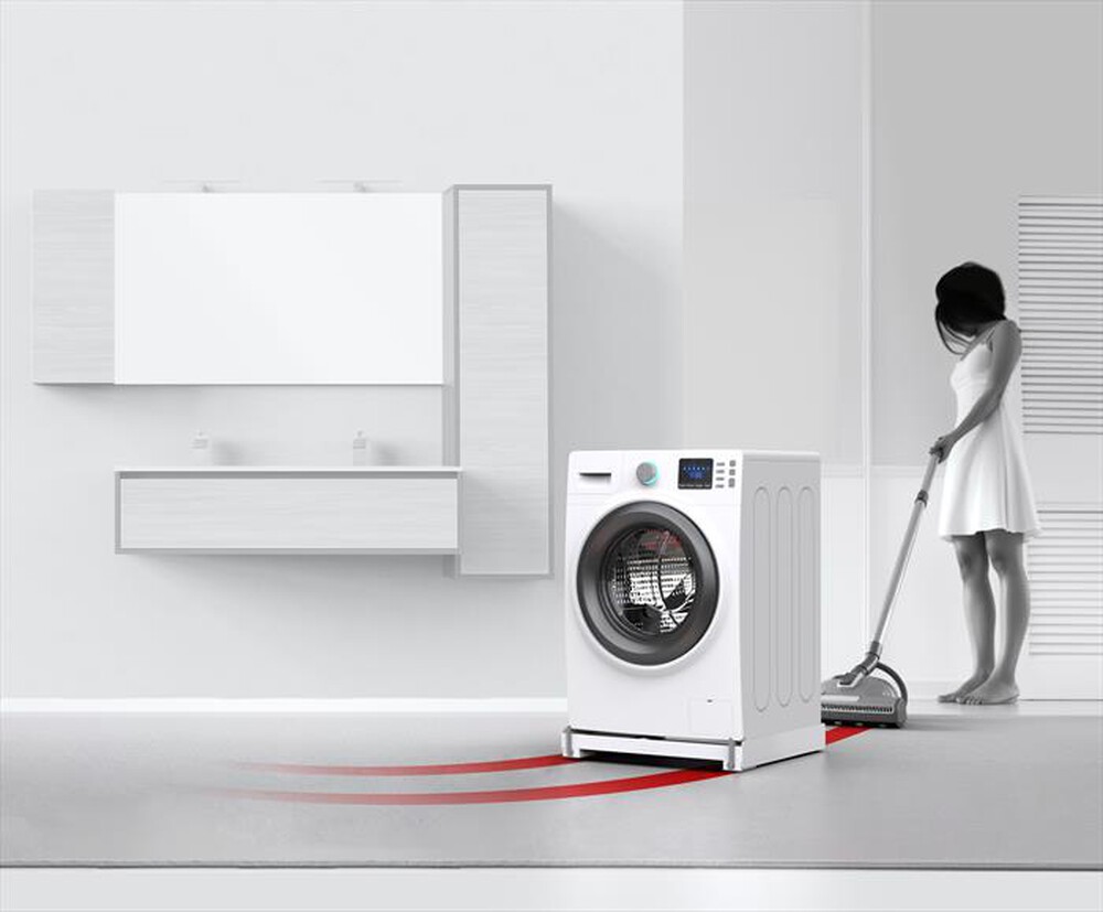 "MELICONI - BASE WASH EVO-Tecnopolimero bianco, maniglie"