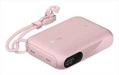 BELKIN - Power Bank 10000 mAh, 2 porte USB-C-Rosa
