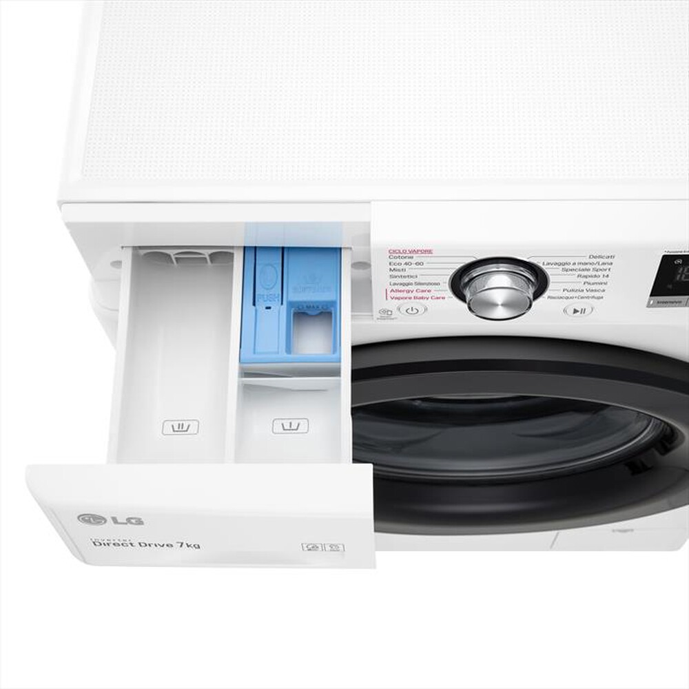 "LG - Lavatrice F2WV3S7S6E 7 Kg Classe D-White"