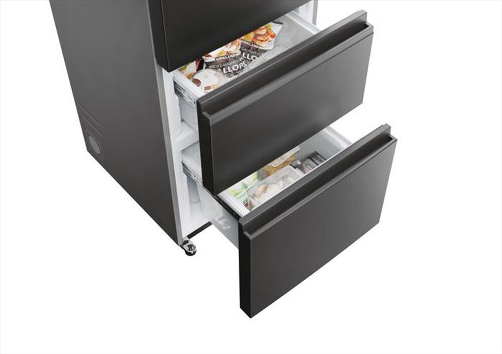 "HAIER - Frigorifero combinato HTR5719ENPT Classe E 528 lt-Black"