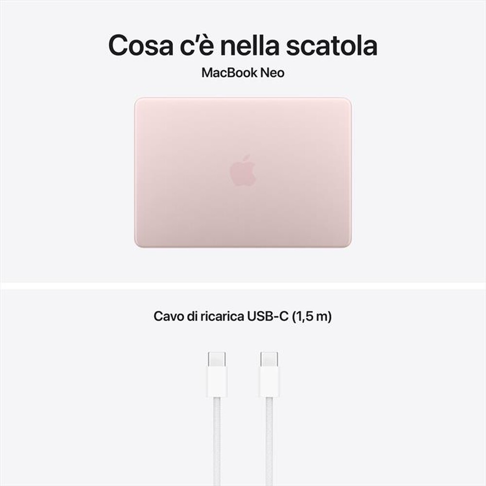 Immagine del prodotto APPLE - MacBook Neo 13" A18 Pro Core 6 CPU 5 GPU 8GB 256GB-Rosa pastello