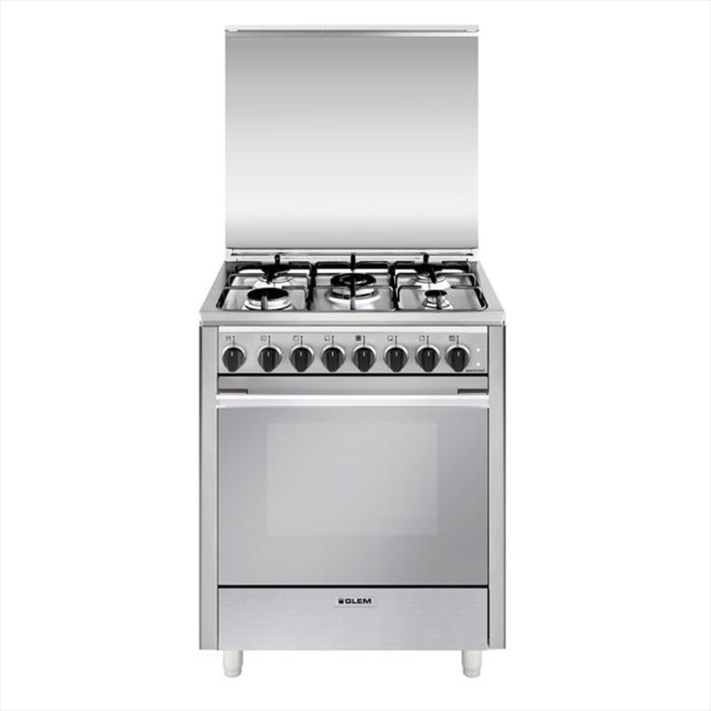 "GLEM GAS - Cucina a gas U765MI6 Classe A-INOX"