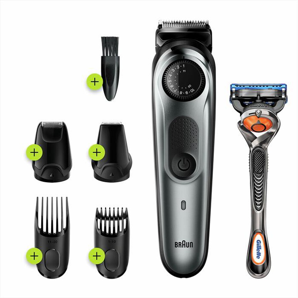 "BRAUN - Regolabarba BT7220-Argento"