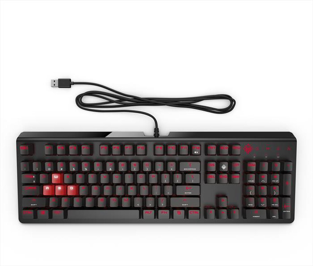 Immagine del prodotto HP - OMEN BY HP KEYBOARD 1100-Nera, finiture rosse