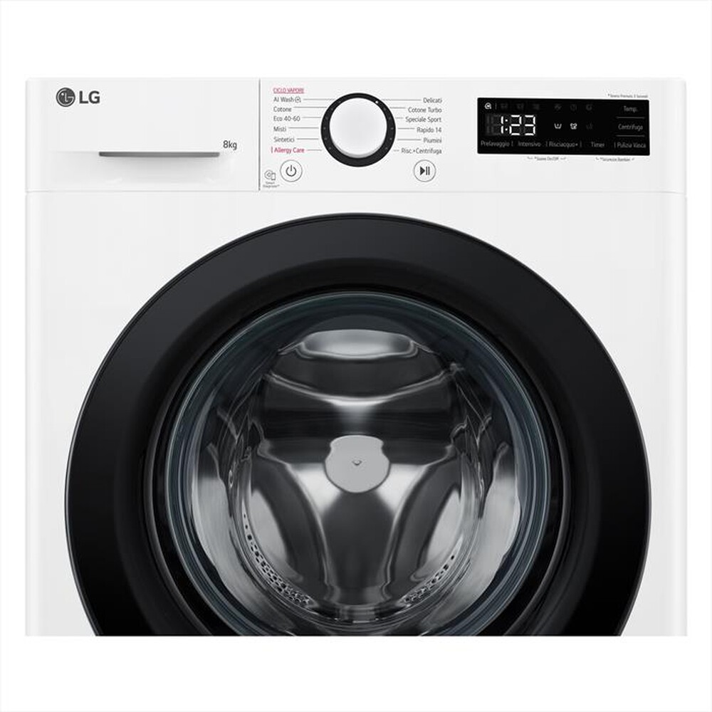 "LG - Lavatrice AI DD R3 F2R3S08NSWB 8kg Classe A-Bianco"