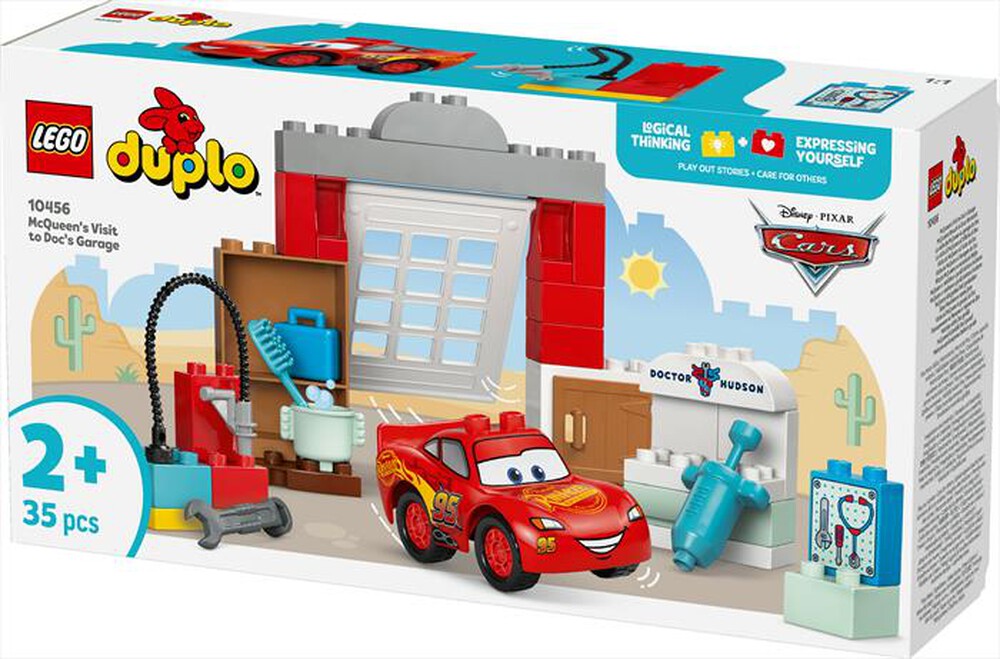 "LEGO - LA VISITA DI MCQUEEN ALLOFFICINA DI DOC-,"