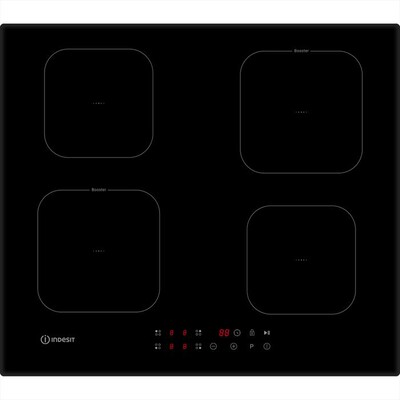 INDESIT - Piano cottura induzione IS F 18Q60 NE 59cm 4 zone-Nero
