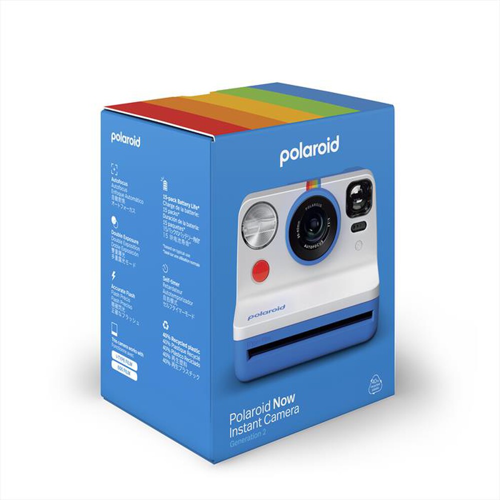 "POLAROID - Macchina fotografica sviluppo istantaneo NOW GEN 2-Blu"