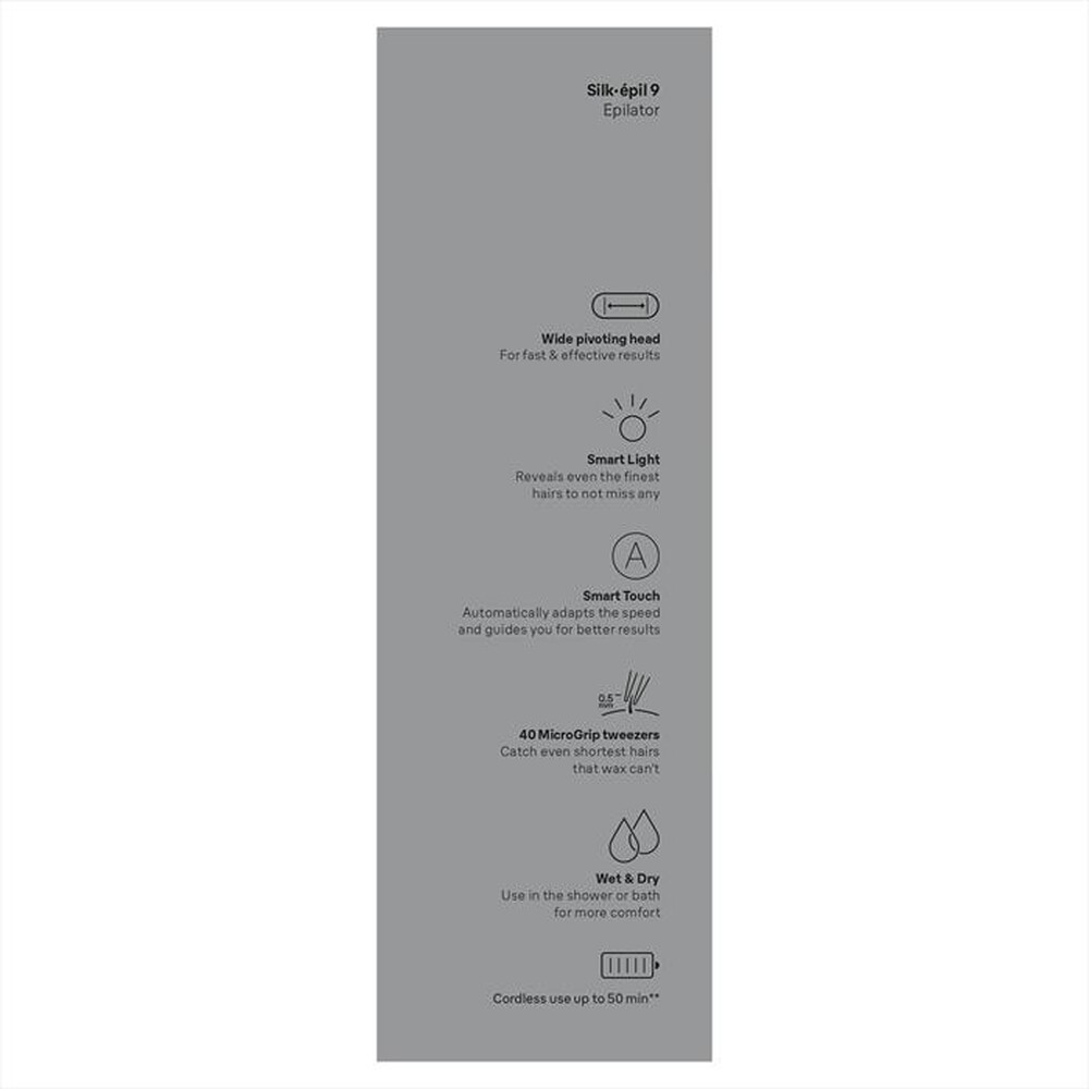 Immagine del prodotto BRAUN - Epilatore SILK-&Eacute;PIL 9 9-000-BIANCO/ROSA