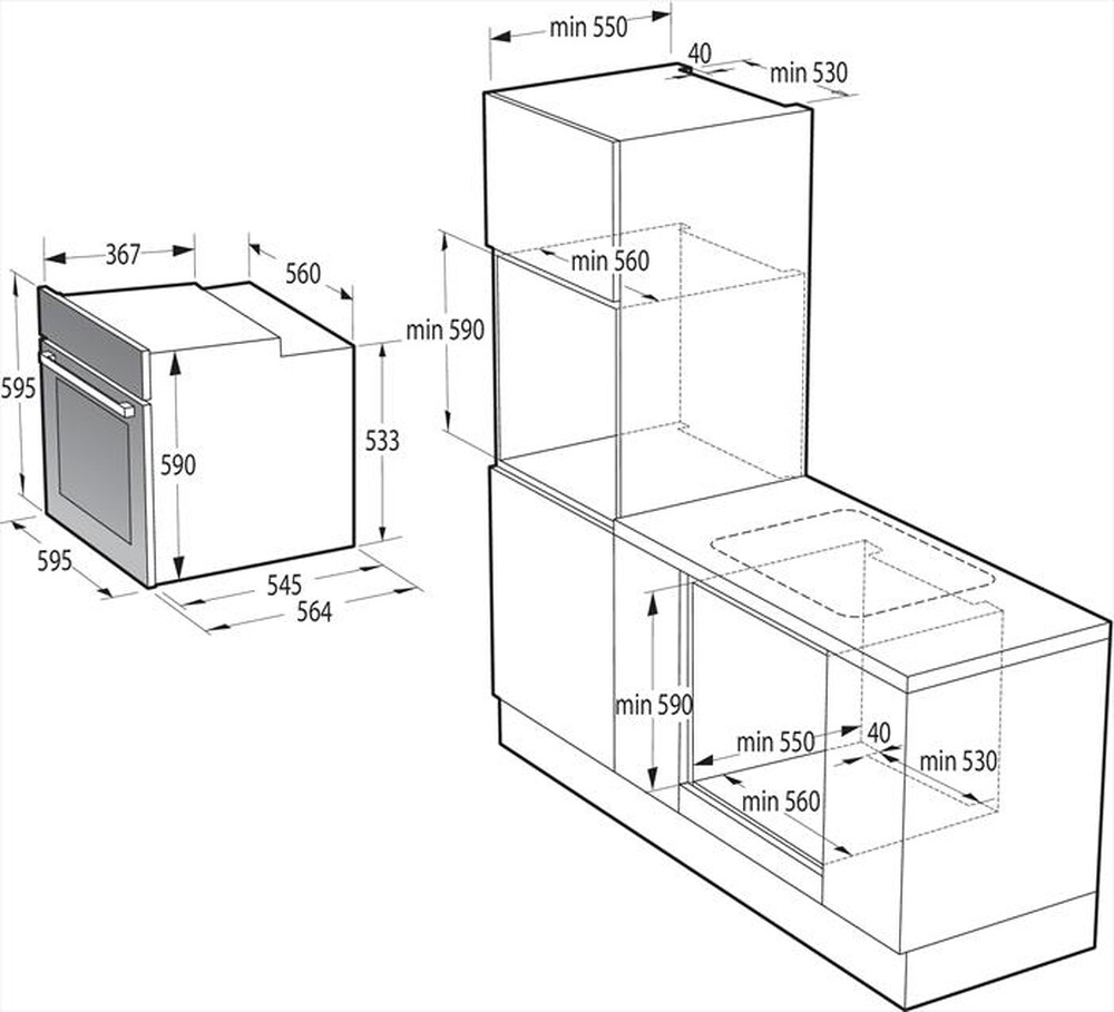 "HISENSE - Forno incasso elettrico BSA66226AX Classe A-Inox"