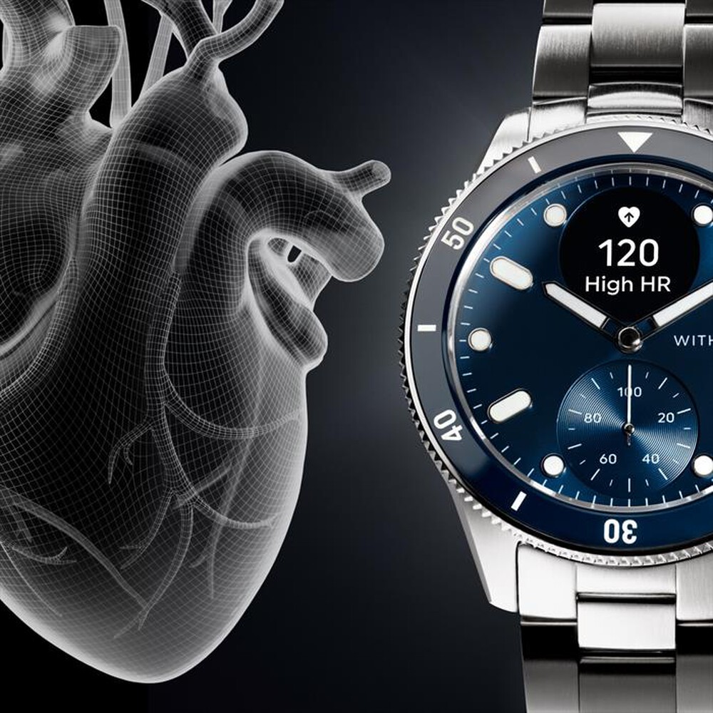 "WITHINGS - ScanWatch Nova quadrante blue-Silver"