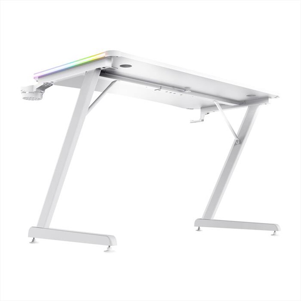 "TRUST - Scrivania gaming illuminata a LED GXT709W-White"