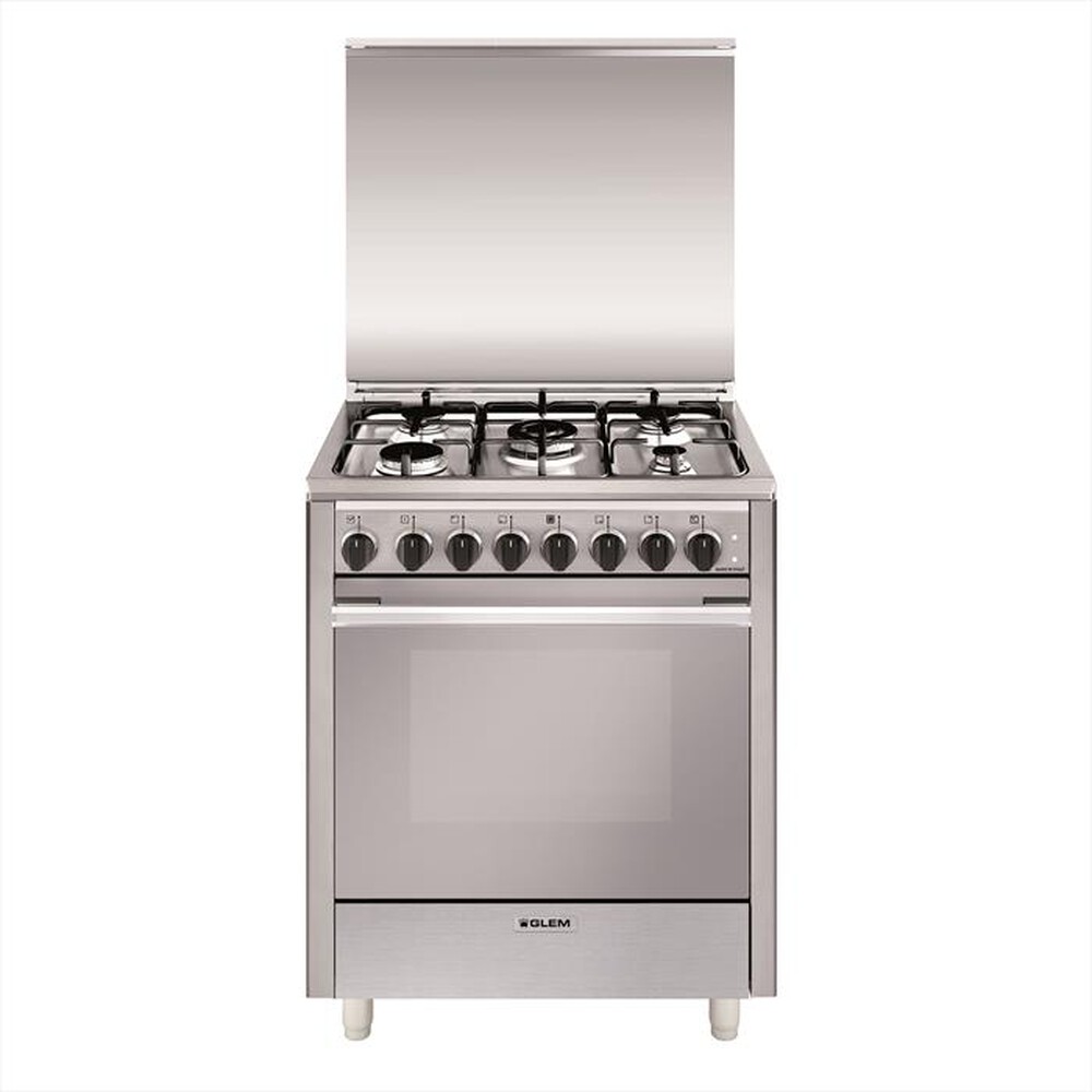 "GLEM GAS - Cucina a gas U765MI6 Classe A-INOX"