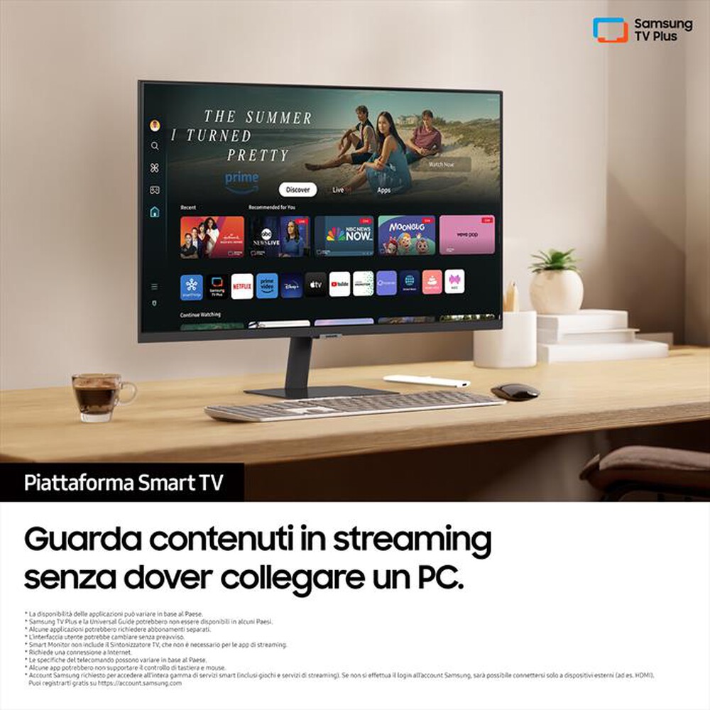 Immagine del prodotto SAMSUNG - SMART Monitor LED 27" M5 - M50D FULL HD FLAT