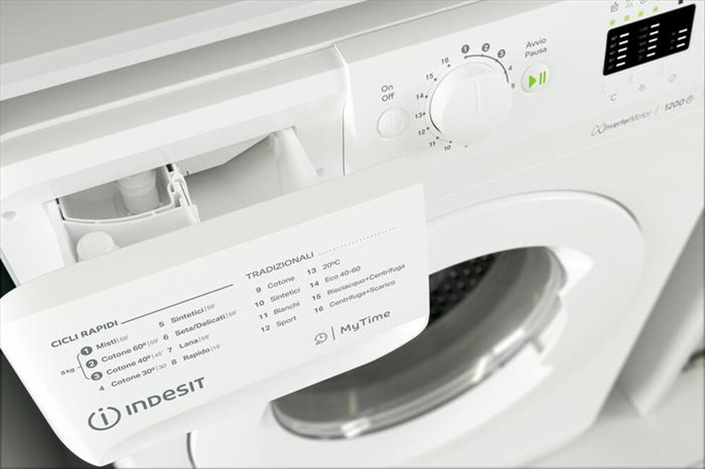 Immagine del prodotto INDESIT - Lavatrice MTWA 81285 W IT 8 Kg Classe B