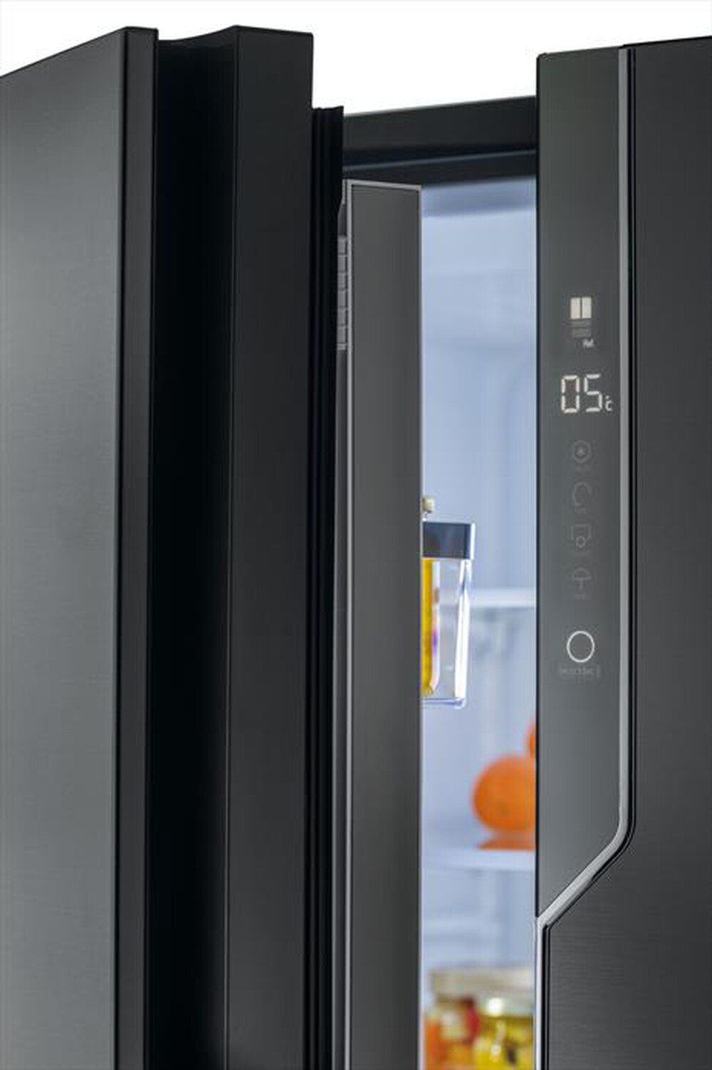 Immagine del prodotto HAIER - Frigorifero side by side HB26FSNAAA Classe E-Acciaio Nero