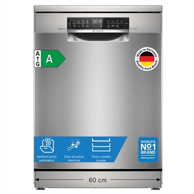 BOSCH - Lavastoviglie SMS6ECI12E Classe A 14 Coperti-Acciaio anti-impronta