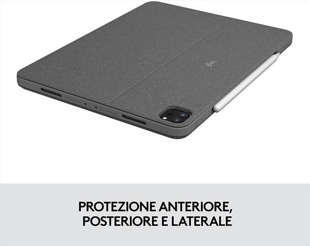"LOGITECH - Combo Touch iPad Pro 11 (1a, 2a, 3a gen)-Grigio"